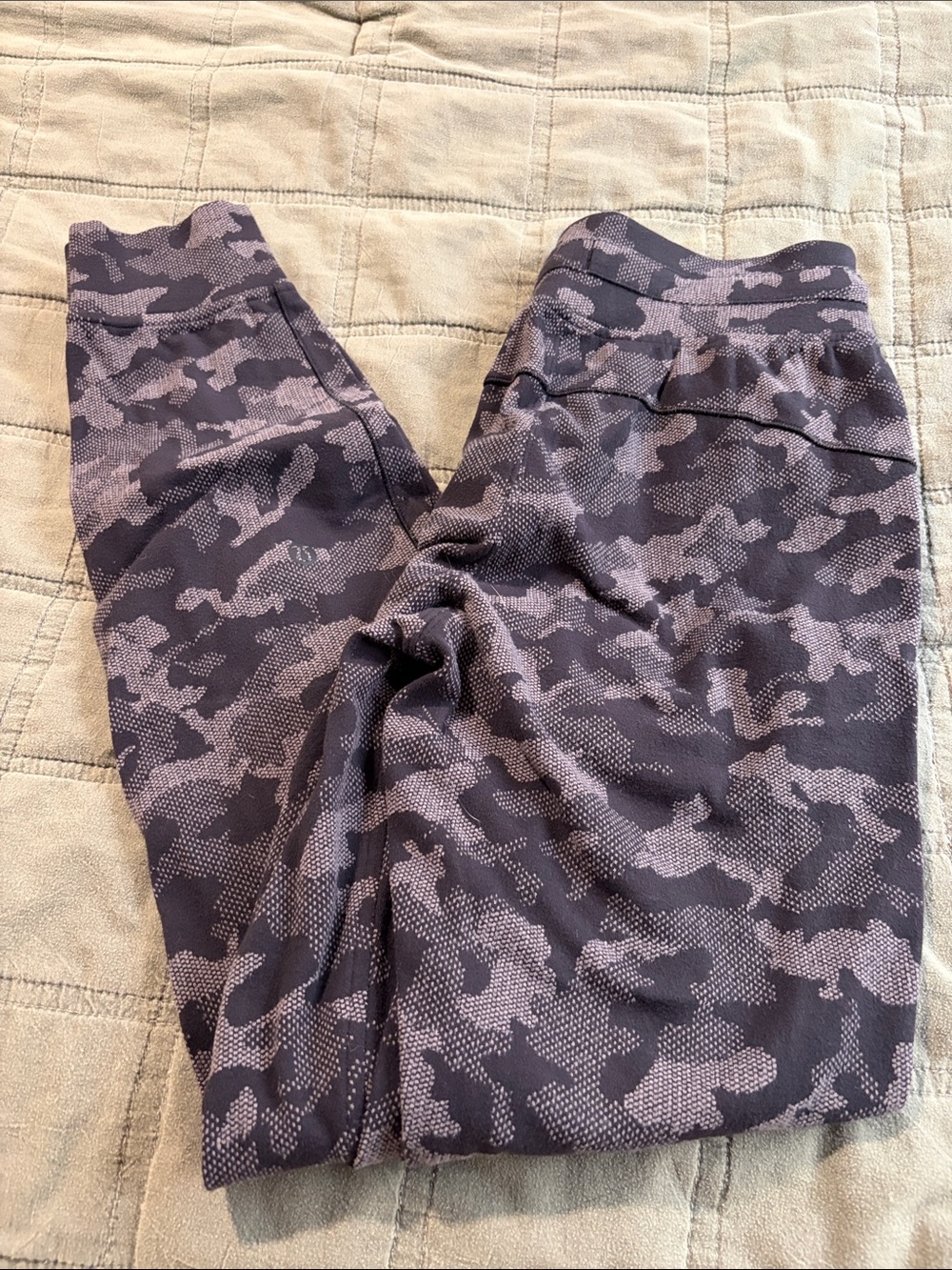 lululemon athletica Charcoal & Lavender Camo Leggings